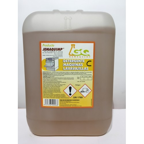 JEMAQUIMP - Detergente Máquinas Lavavajillas - C (Aguas Semiduras)